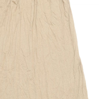 H&M Womens Brown Modal Maxi Size XS Off the Shoulder Pullover