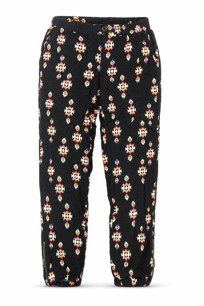 Forever Womens Black Geometric Viscose Harem Trousers Size M Regular Zip