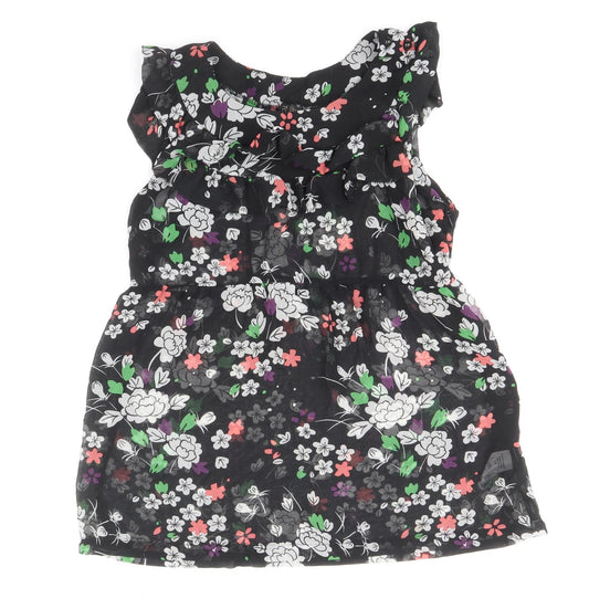 Womens UK Size 12 Topshop Black Basic Blouse