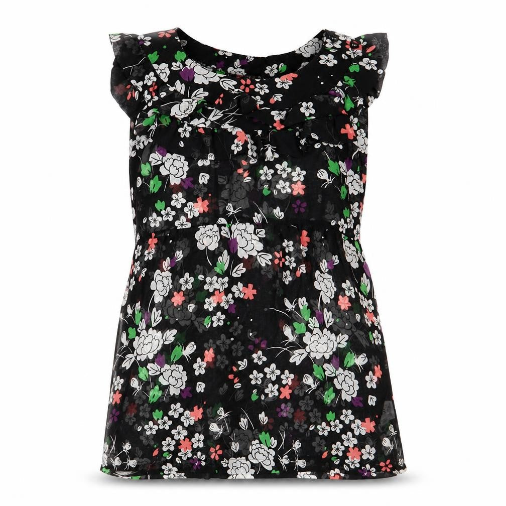 Womens UK Size 12 Topshop Black Basic Blouse