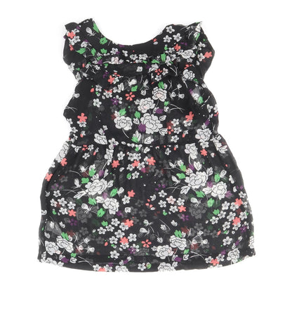 Womens UK Size 12 Topshop Black Basic Blouse