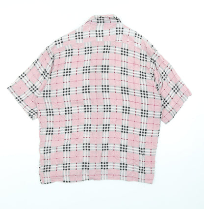 Womens UK Size S Motel Pink Basic Button-Up