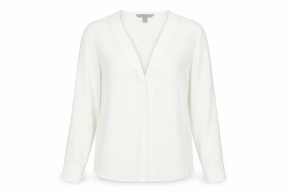 Womens UK Size 6 H&M White Basic Button-Up