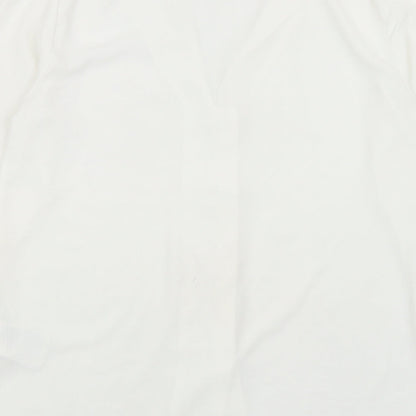 Womens UK Size 6 H&M White Basic Button-Up