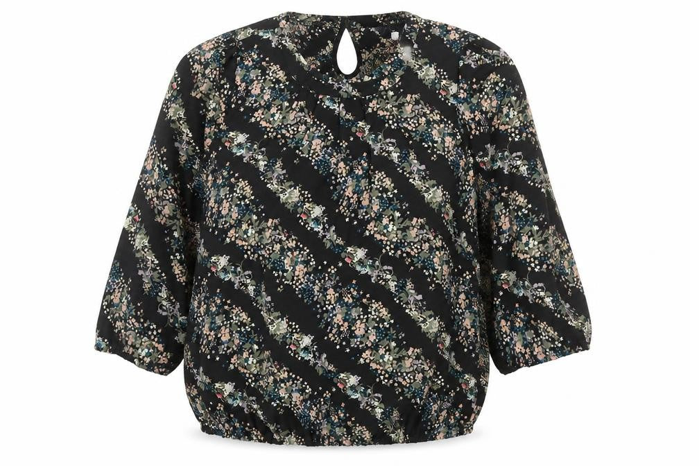 Womens UK Size 10 Crew Clothing Black Basic Blouse