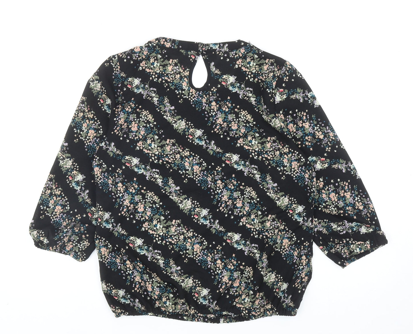 Womens UK Size 10 Crew Clothing Black Basic Blouse
