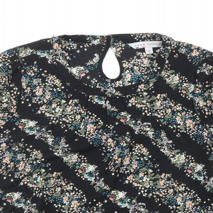 Womens UK Size 10 Crew Clothing Black Basic Blouse