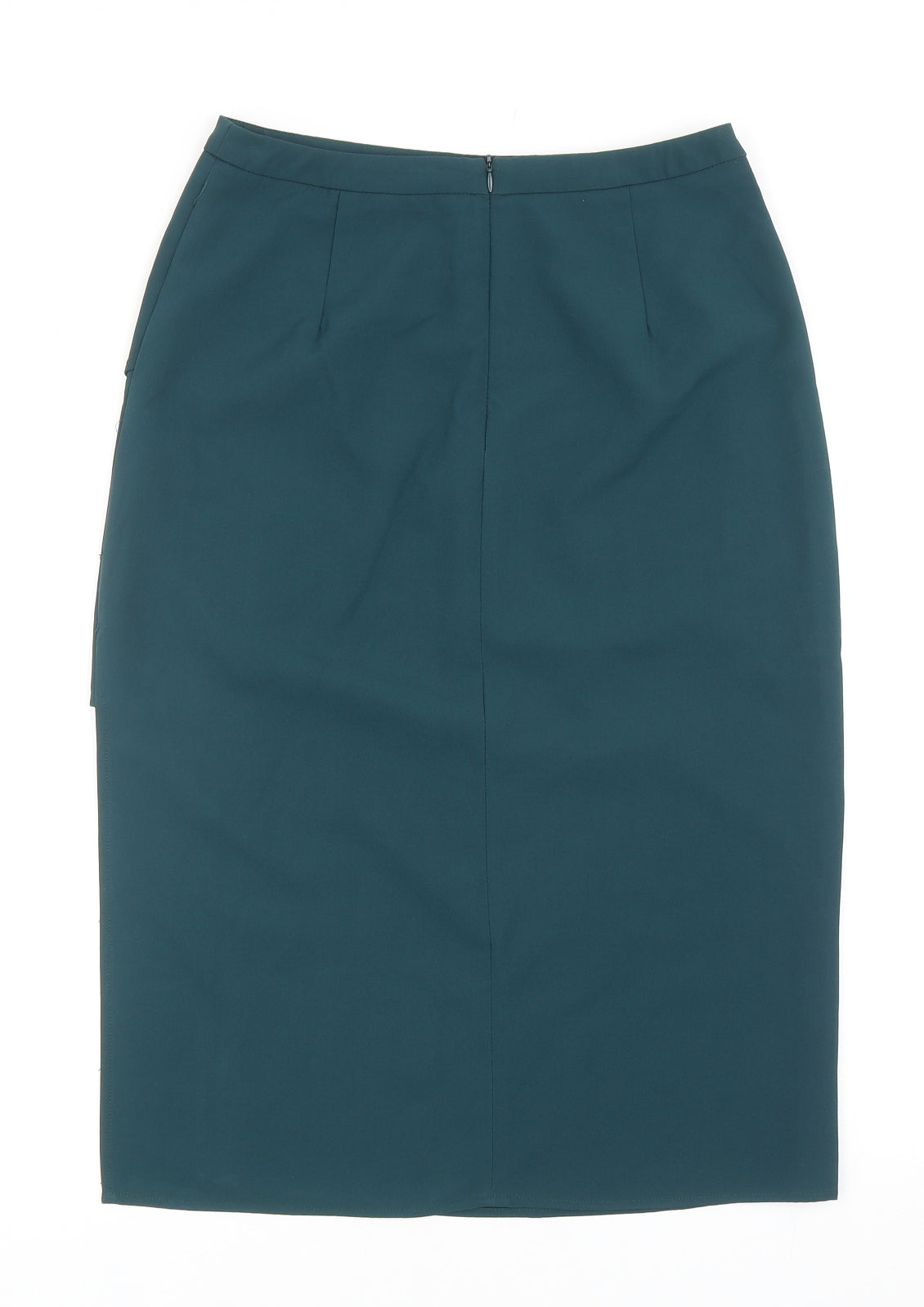 Something Borrowed Womens Blue Polyester Straight & Pencil Skirt Size M Zip