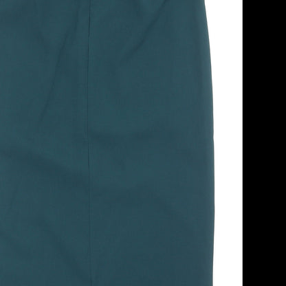 Something Borrowed Womens Blue Polyester Straight & Pencil Skirt Size M Zip
