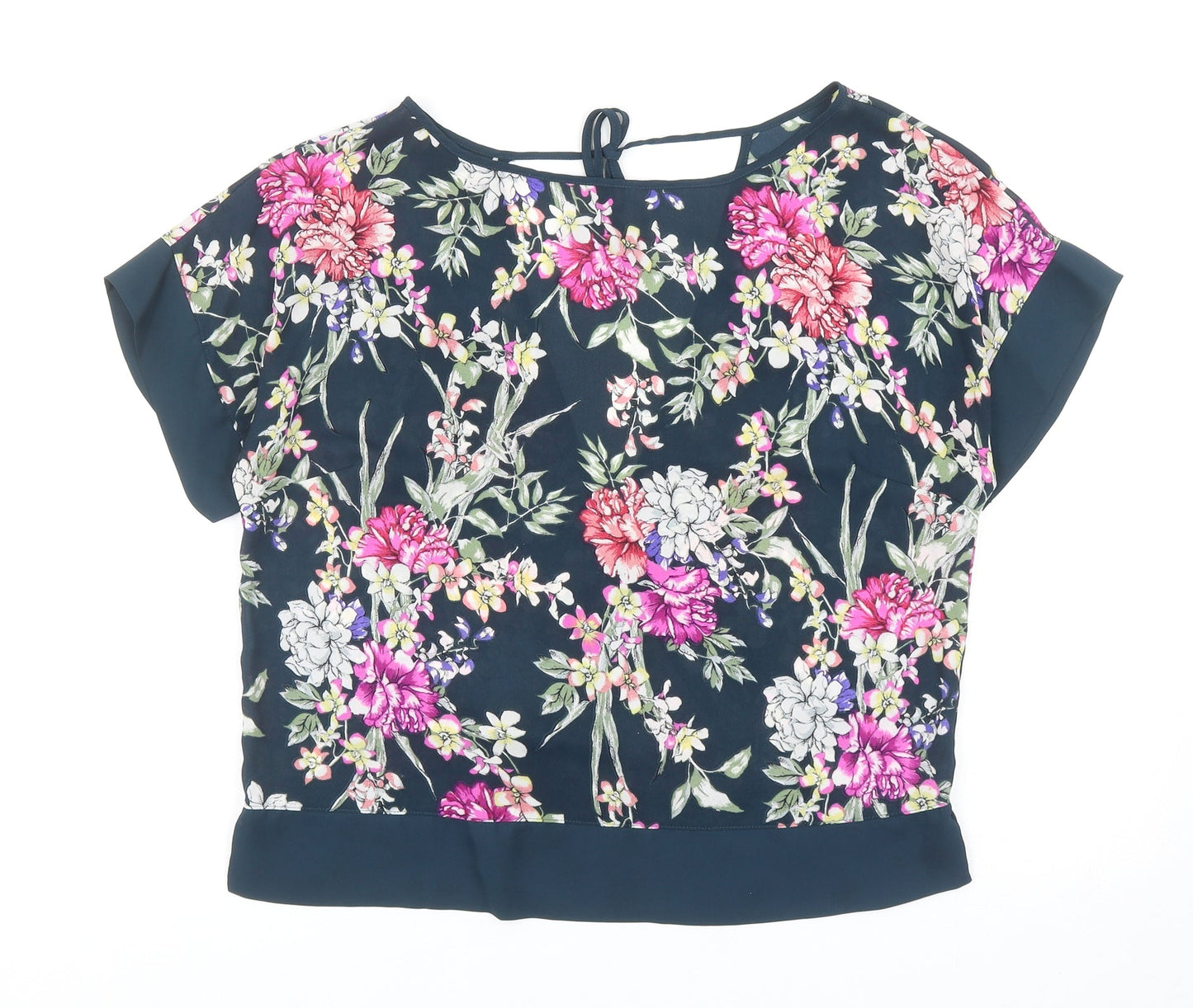 Womens UK Size 10 Marks and Spencer Blue Basic Blouse