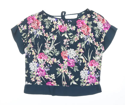 Womens UK Size 10 Marks and Spencer Blue Basic Blouse