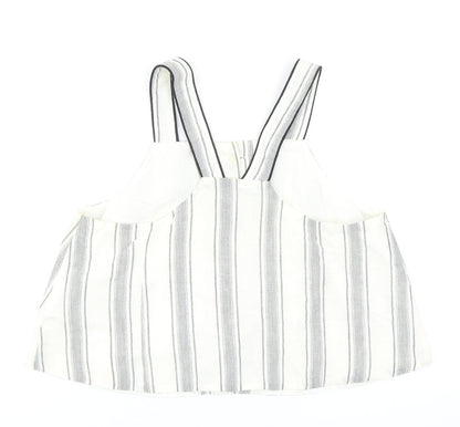 Womens UK Size 6 Topshop Ivory Basic Tank