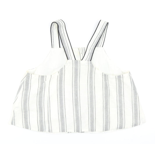 Womens UK Size 6 Topshop Ivory Basic Tank