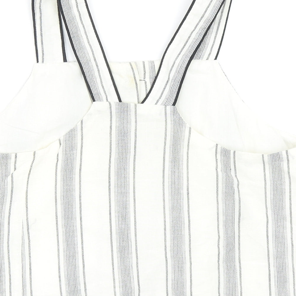 Womens UK Size 6 Topshop Ivory Basic Tank