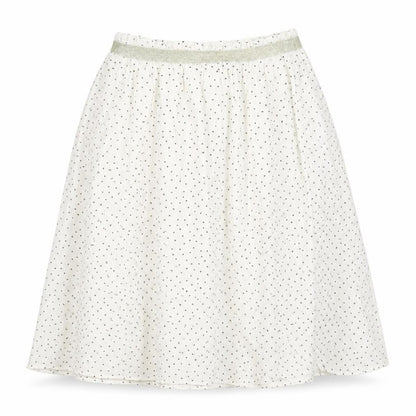 Sweewe Womens White Geometric Viscose A-Line Skirt Size S