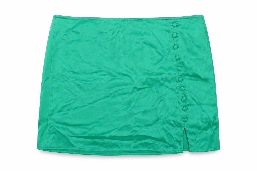 Womens UK Size M Zara Mini Satin Skirt