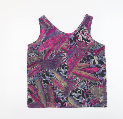 Womens UK Size 16 Debenhams Purple Basic Tank