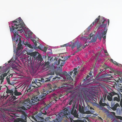 Womens UK Size 16 Debenhams Purple Basic Tank