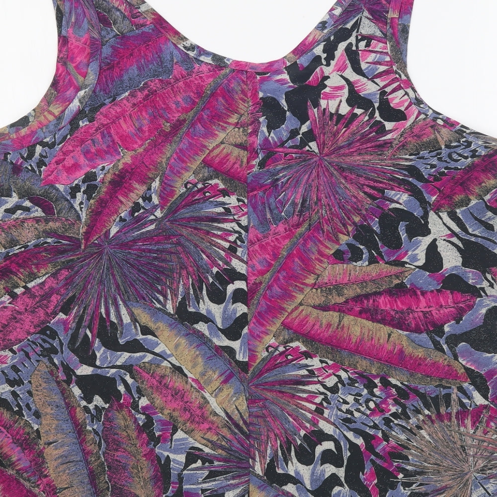 Womens UK Size 16 Debenhams Purple Basic Tank