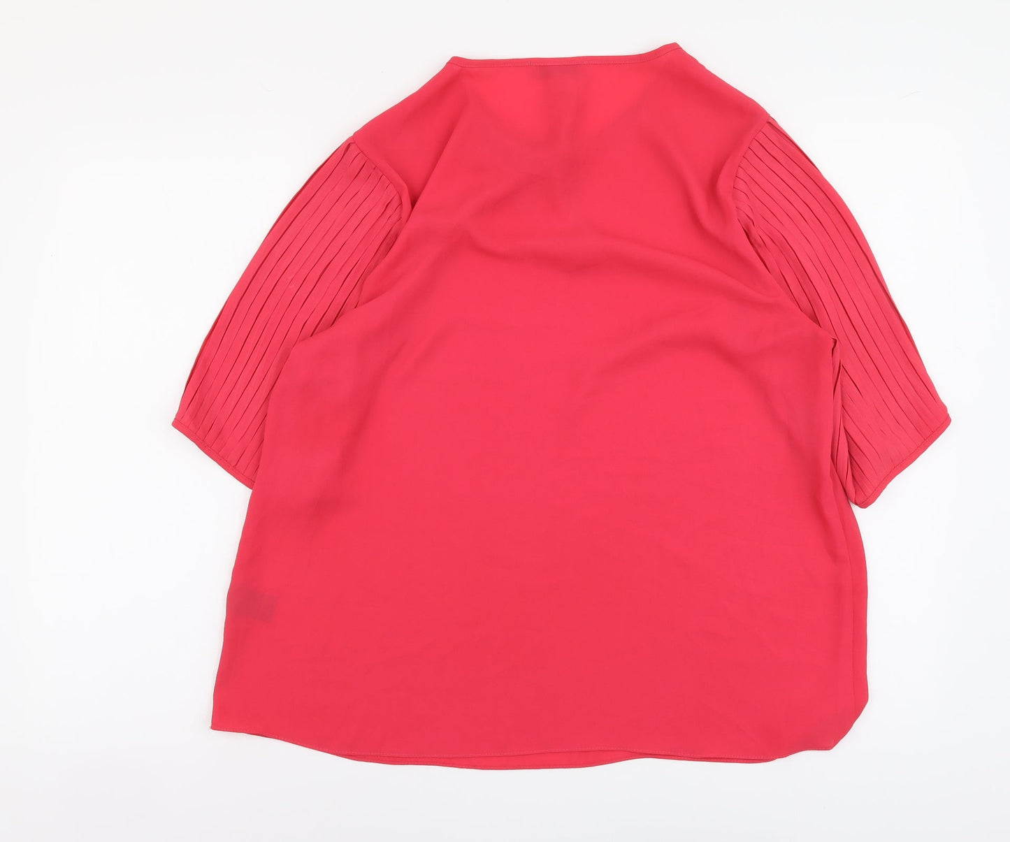 Womens UK Size 16 Soon Pink Basic Blouse