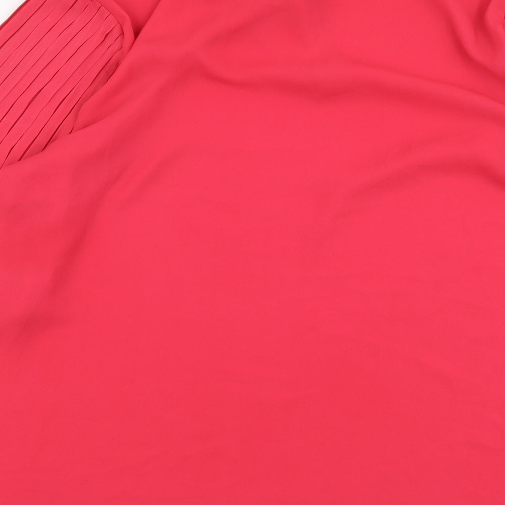 Womens UK Size 16 Soon Pink Basic Blouse