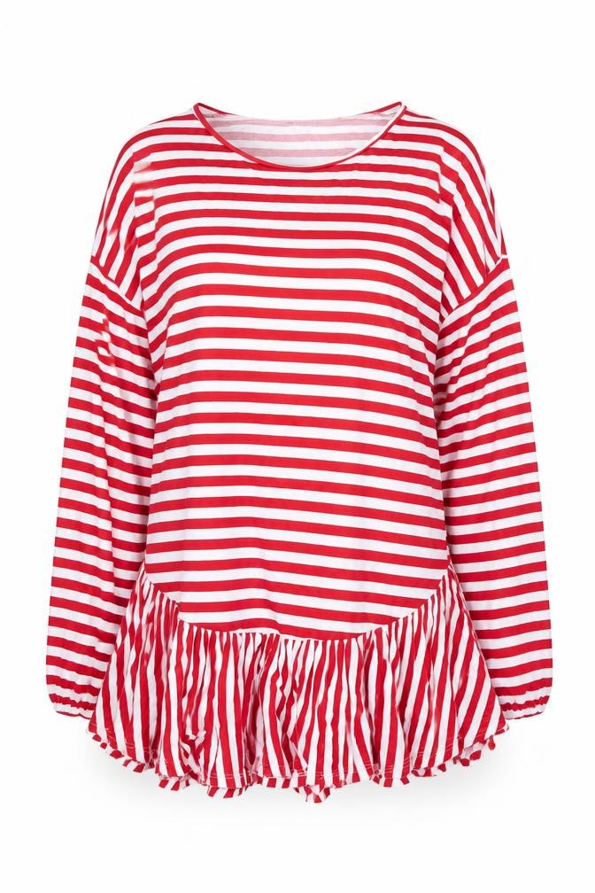 Womens UK Size 12 ASOS Red Tunic T-Shirt