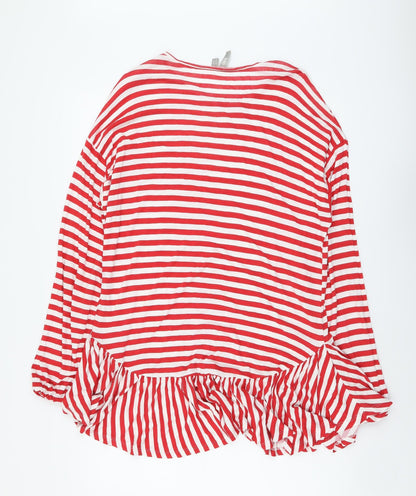 Womens UK Size 12 ASOS Red Tunic T-Shirt