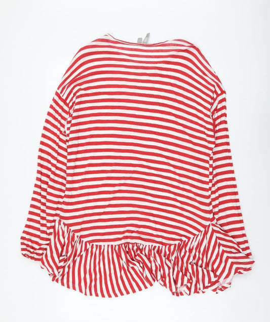 Womens UK Size 12 ASOS Red Tunic T-Shirt