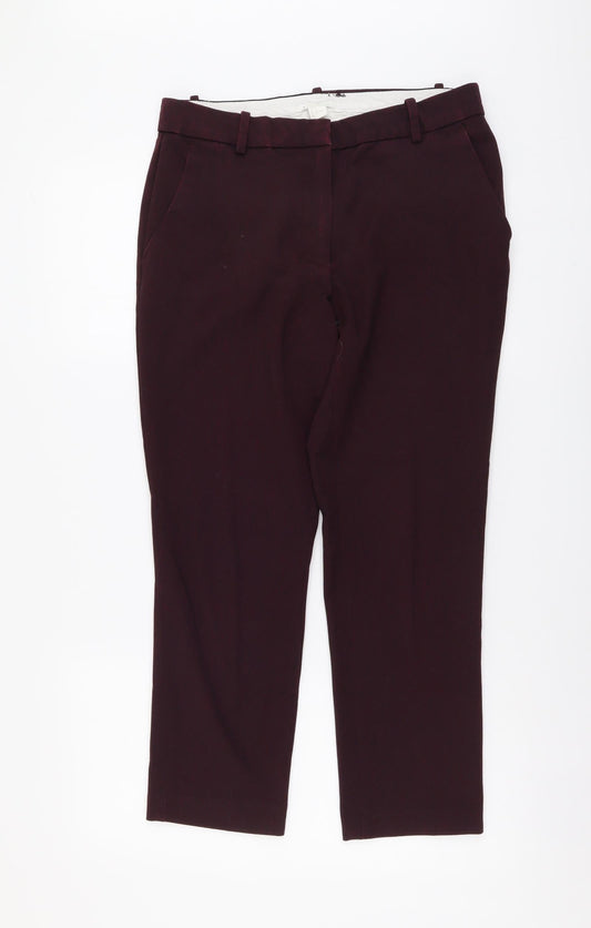 Womens UK Size L H&M Regular Fit  Purple Trousers