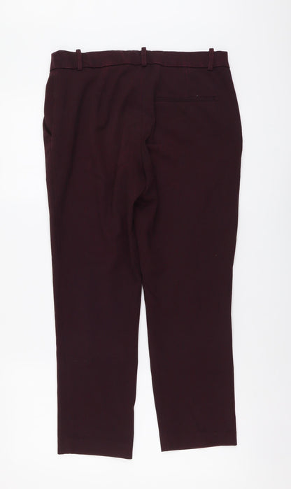 Womens UK Size L H&M Regular Fit  Purple Trousers