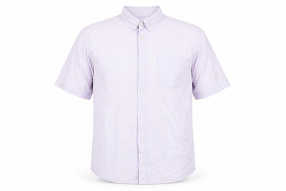 Mens UK Size M River Island Purple  Button-Up Short Sleeve Casual Shirt