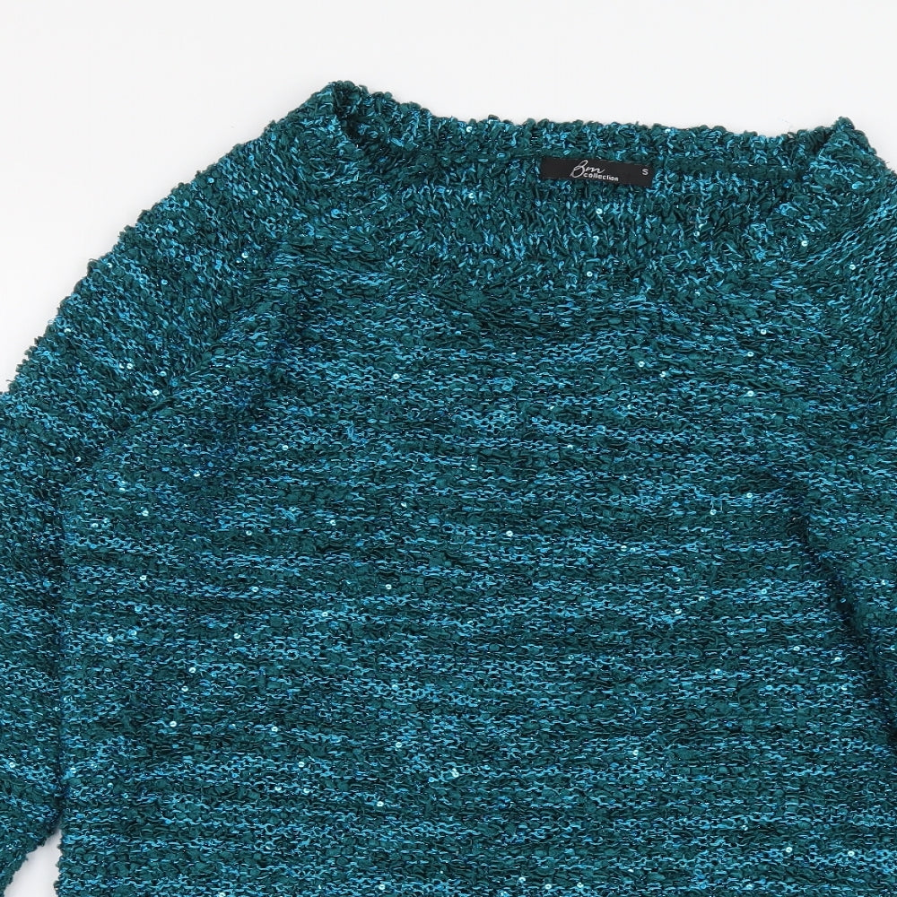 Womens UK Size S Bonmarché Blue Pullover Jumper