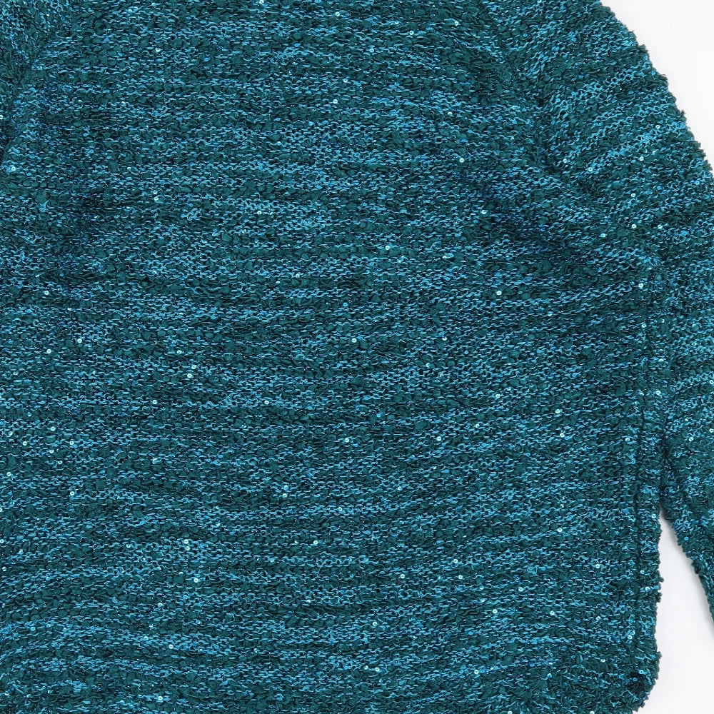 Womens UK Size S Bonmarché Blue Pullover Jumper