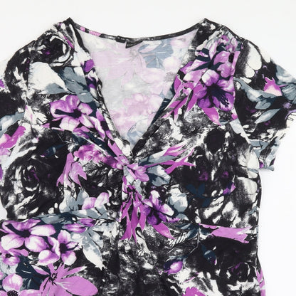 Womens UK Size L Body Flirt Multicoloured Basic Blouse
