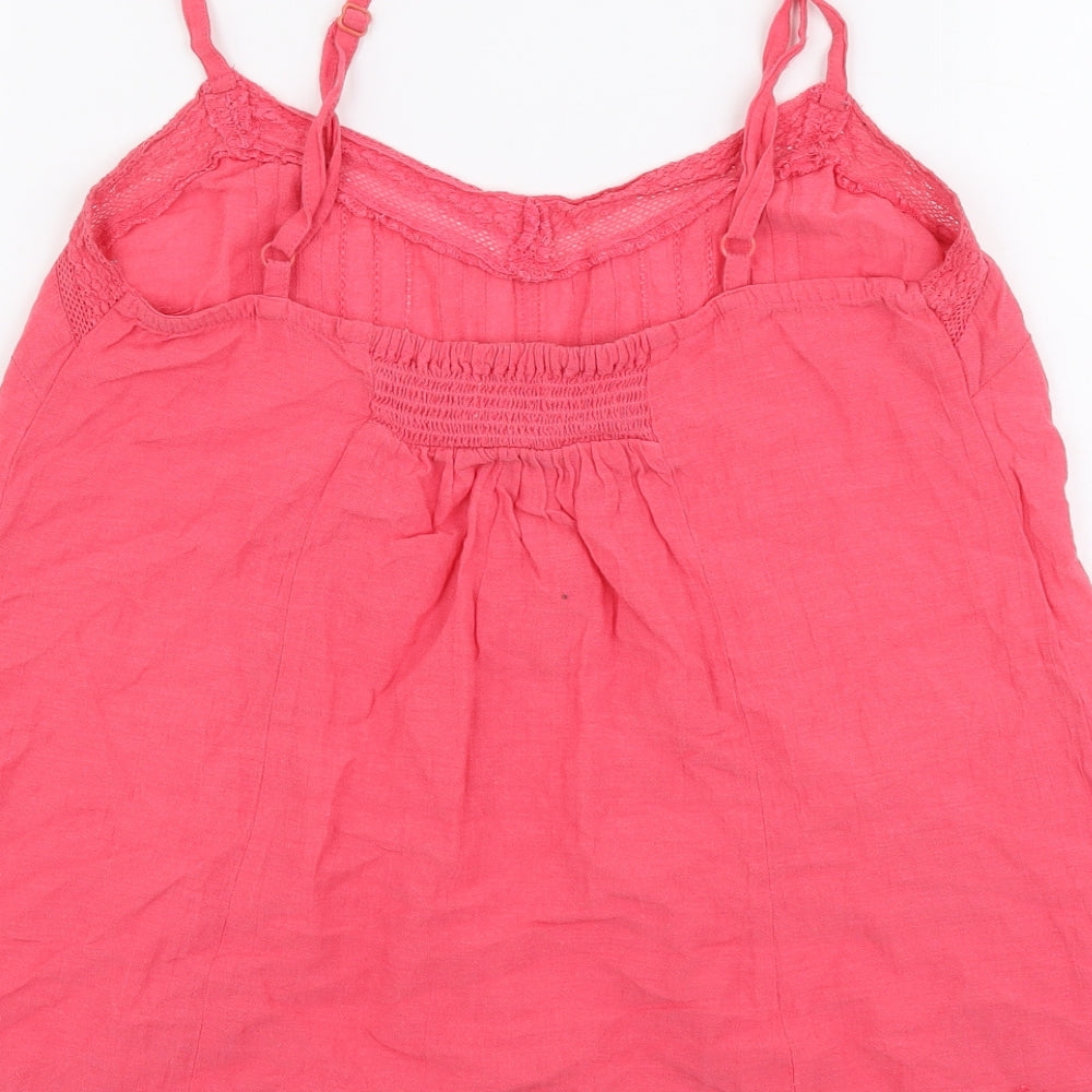 Womens UK Size 10 Monsoon Pink Basic Tank