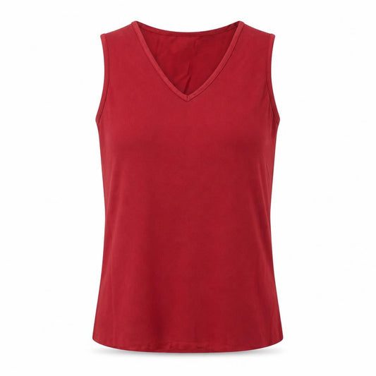 Womens UK Size 10 BHS Red Basic Tank
