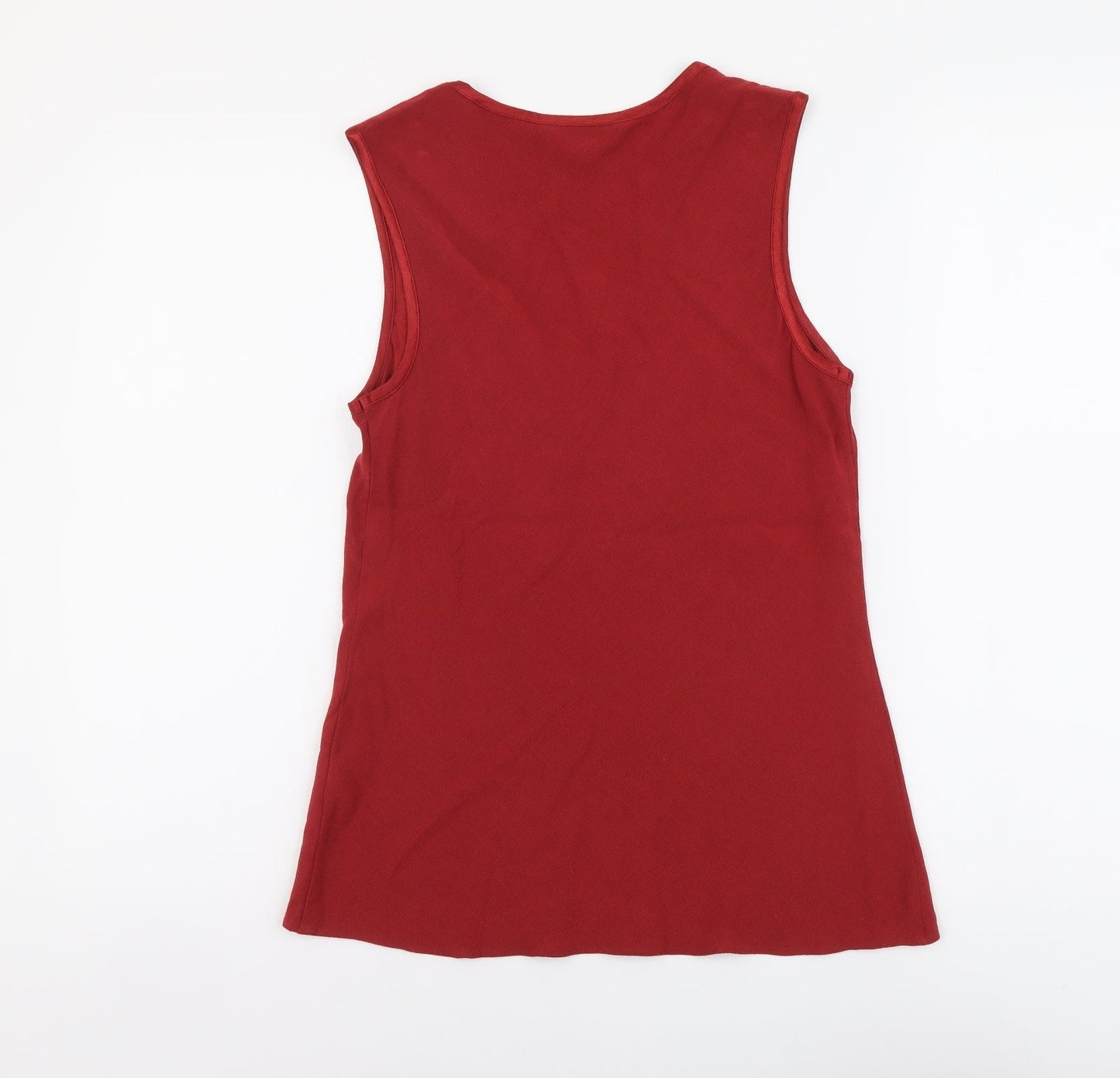 Womens UK Size 10 BHS Red Basic Tank