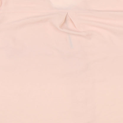 Papaya Womens Pink Polyester Basic Blouse Size 12 V-Neck