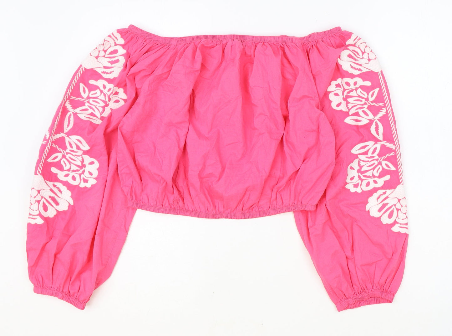 Womens UK Size 14 Marks and Spencer Pink Cropped Tank