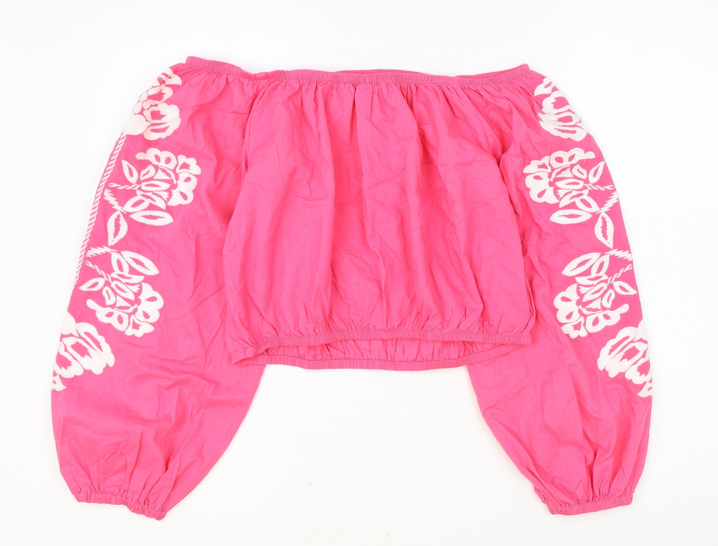 Womens UK Size 14 Marks and Spencer Pink Cropped Tank