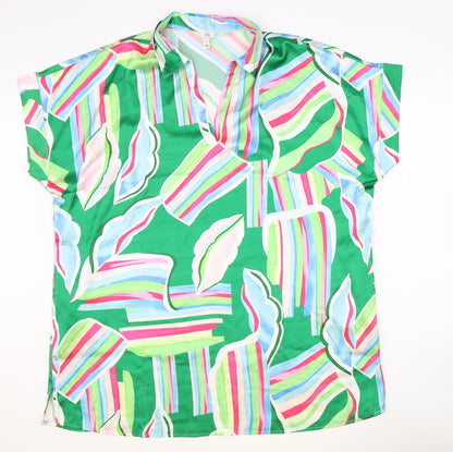 Womens UK Size M River Island Multicoloured Basic Blouse