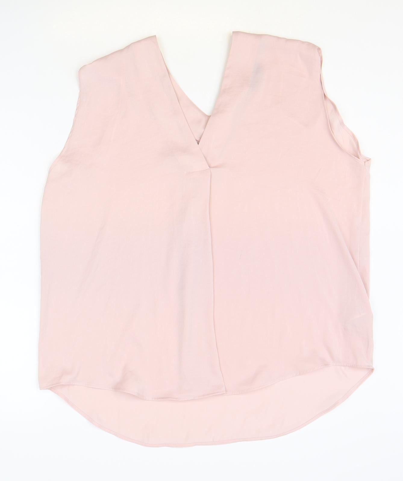 Womens UK Size 18 Marks and Spencer Pink Basic Tank
