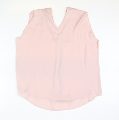 Womens UK Size 18 Marks and Spencer Pink Basic Tank