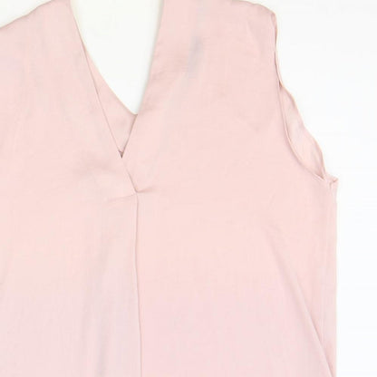 Womens UK Size 18 Marks and Spencer Pink Basic Tank