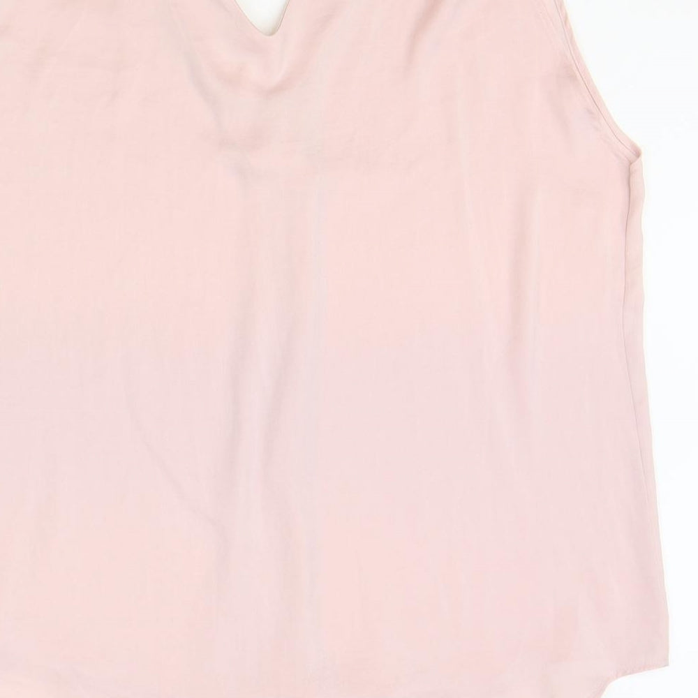 Womens UK Size 18 Marks and Spencer Pink Basic Tank