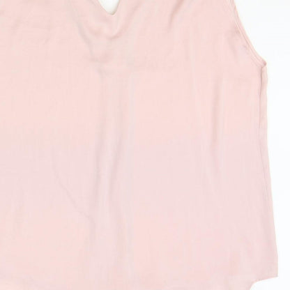Womens UK Size 18 Marks and Spencer Pink Basic Tank