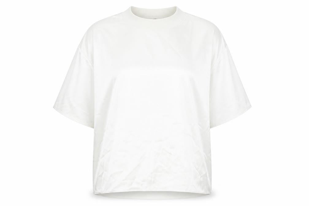Womens UK Size L Zara White Basic Blouse