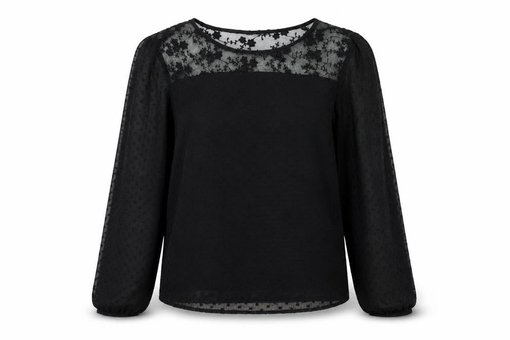 Womens UK Size S Vera Moda Black Basic Blouse
