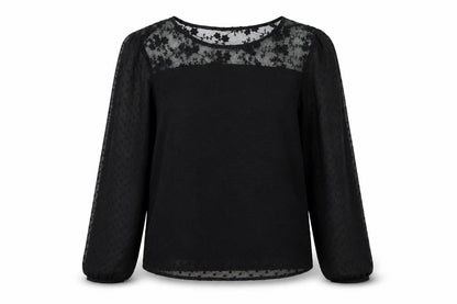 Womens UK Size S Vera Moda Black Basic Blouse