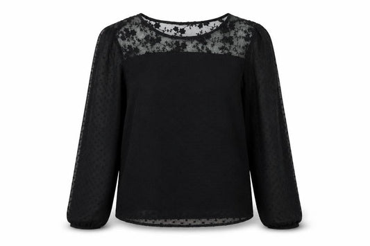 Womens UK Size S Vera Moda Black Basic Blouse